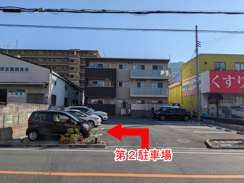 サンドラッグ正面の位置